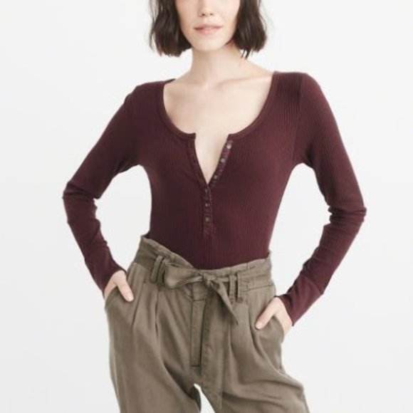 Abercrombie & Fitch Tops - A&F Long-Sleeve Henley